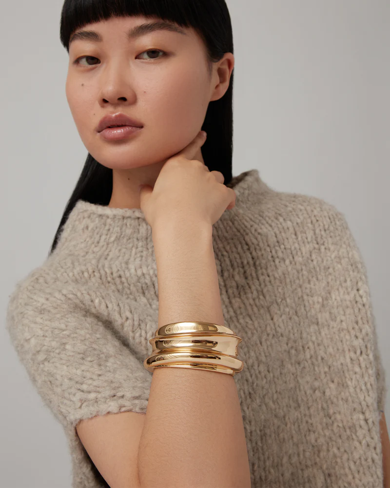 Mega Lennon Bangle on model