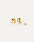 Beatrix Earrings on white background showing earring backings
