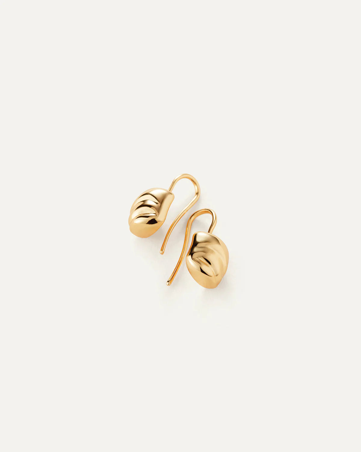 Rue Drop Earrings Gold laying down
