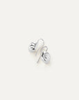 Rue Drop Earring Silver laying down