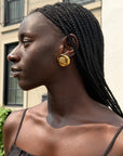 Renzo Earrings on model