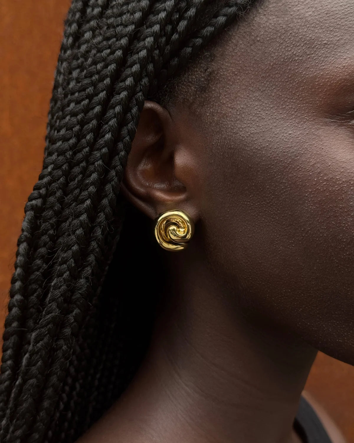 Gio Earrings on ear