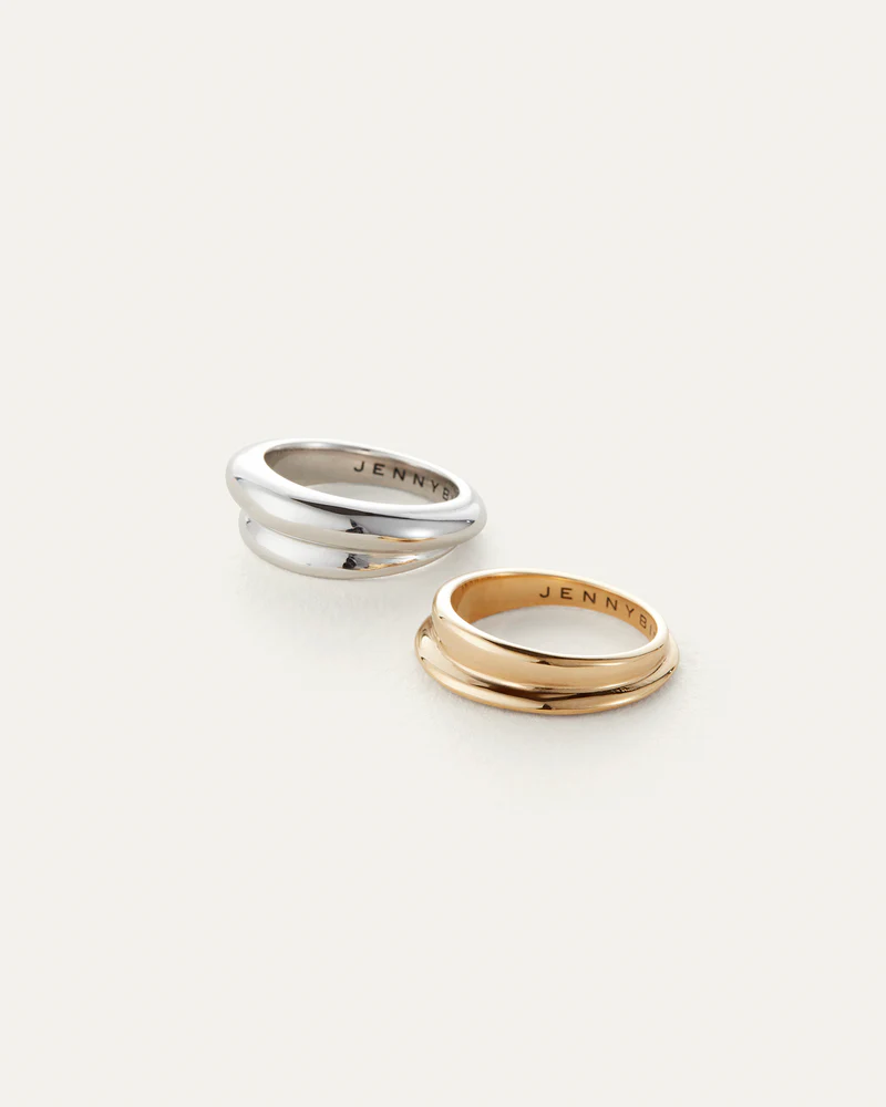 Lennon Ring Set side by side