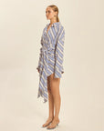 Sully Dress Stripe Violet side