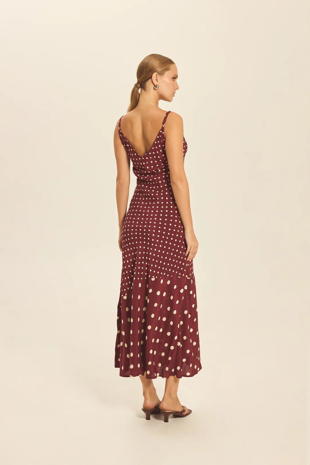 Syd Slip Dress Dot Port back