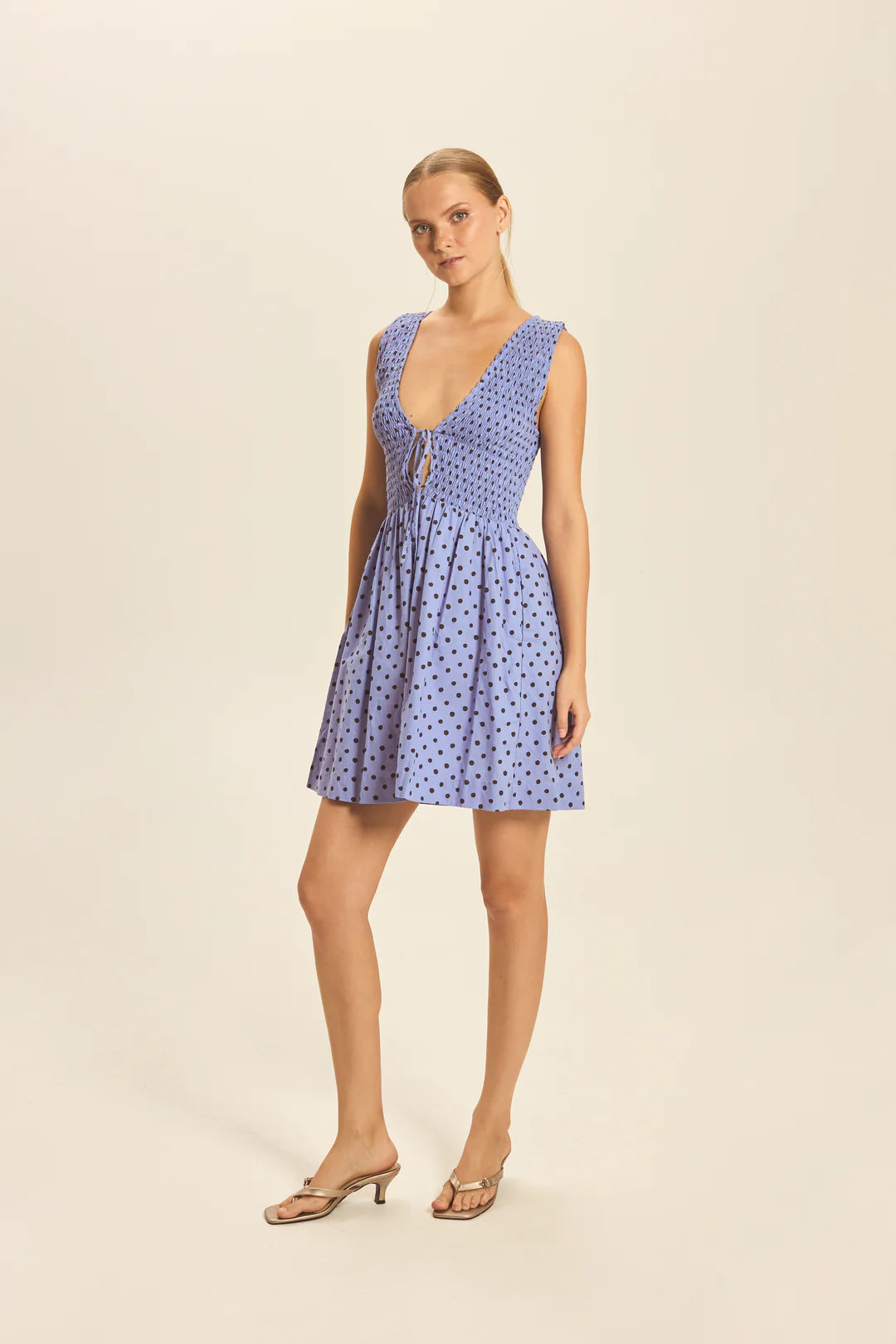 Odin Mini Dress Dot Violet side