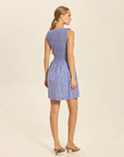 Odin Mini Dress Dot Violet back