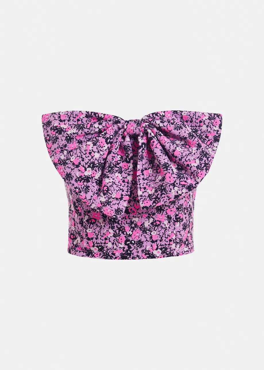 Jullie Jacquard Bustier Top by itself