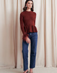 Jovi Peplum Sweater full body