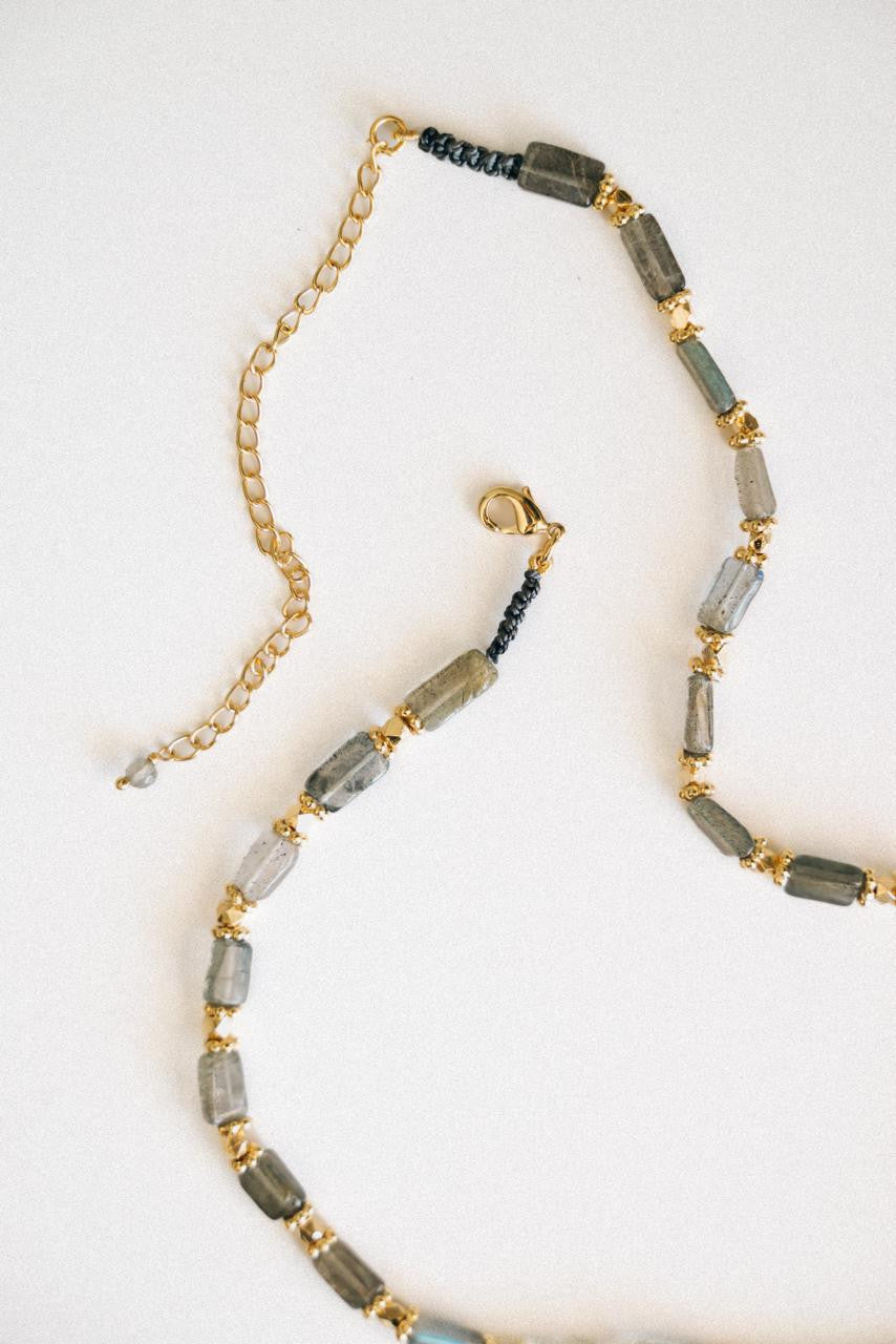 Clara Forno Kama Necklace Labradorite details