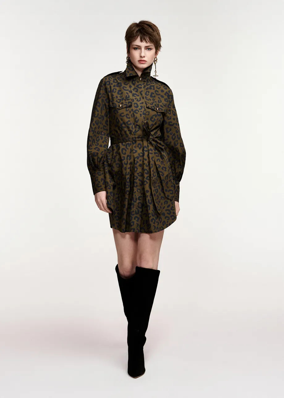 Keto Mini Shirt Dress full body front