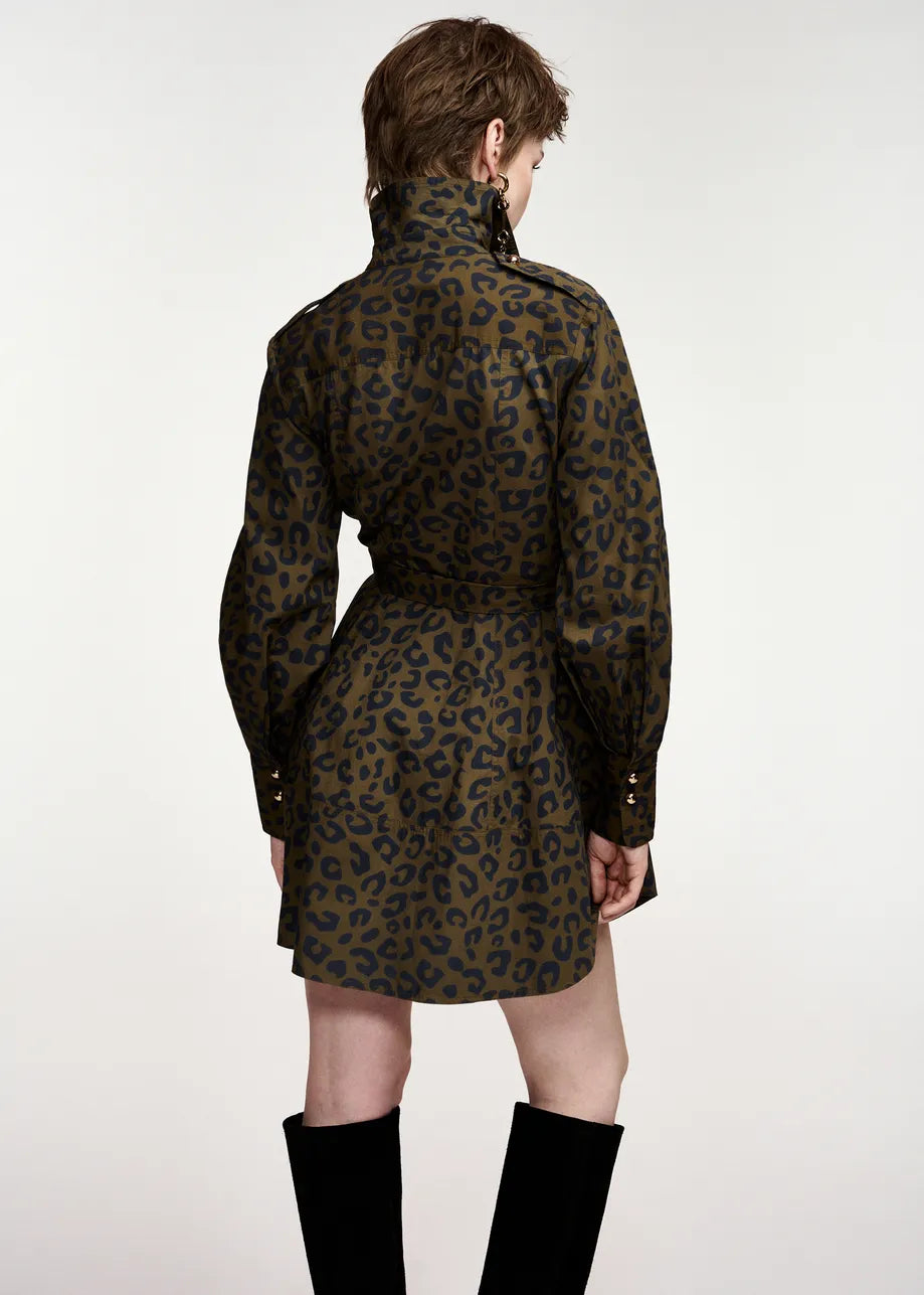 Keto Mini Shirt Dress back
