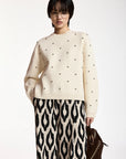 Klou Pullover w/ Studs front view on model