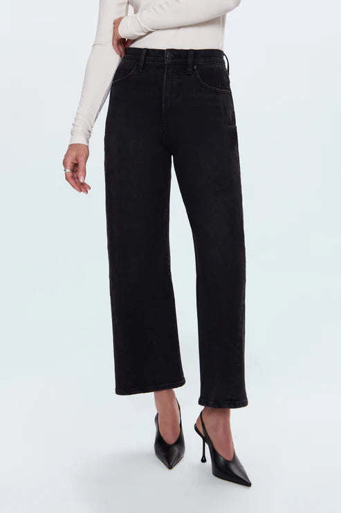 Kyra High Rise Bowed Ankle Jean front