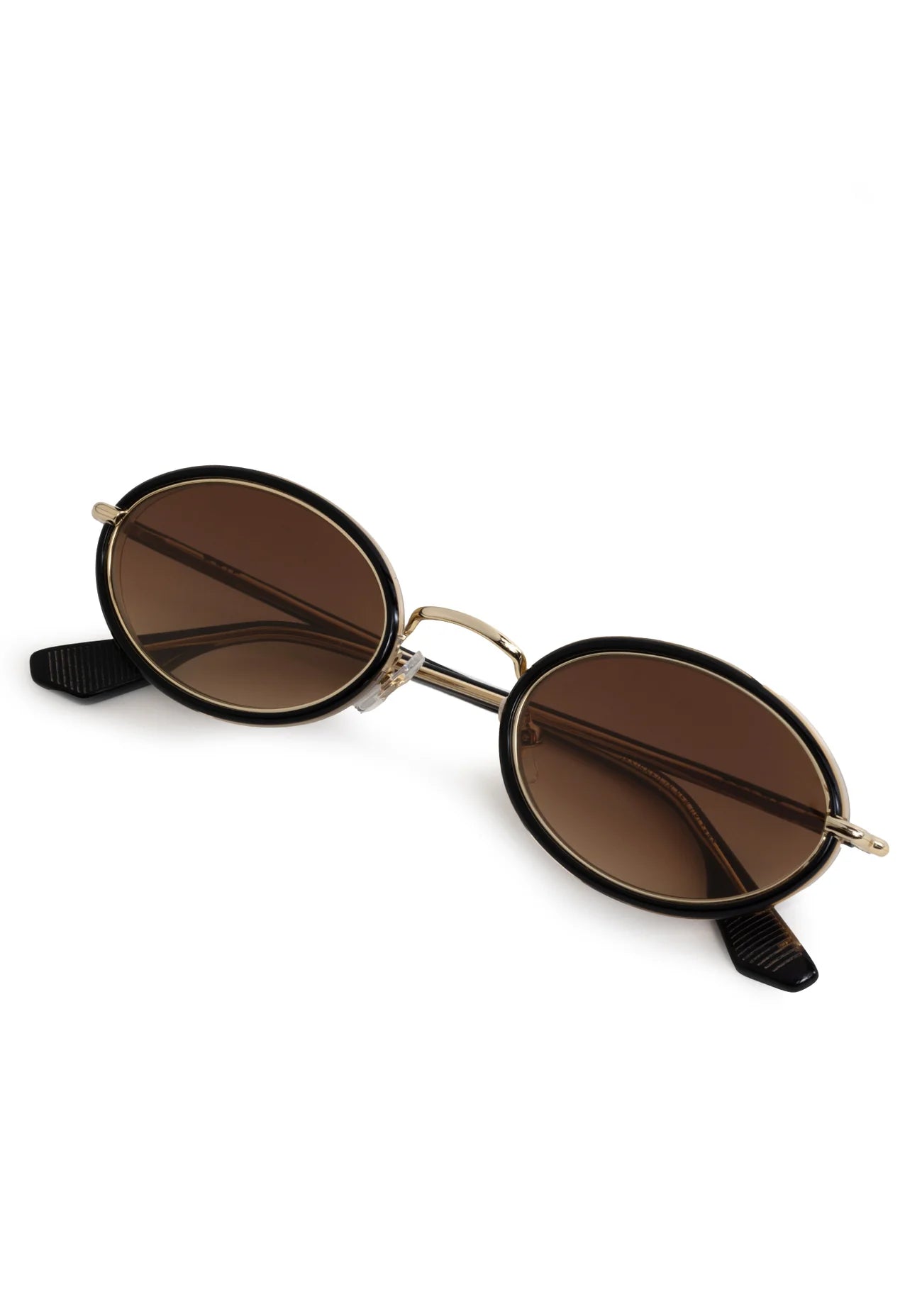 Kate 12k + Black Tea Sunglasses folded up