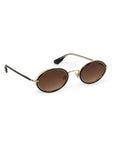 Kate 12k + Black Tea Sunglasses side view