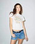 Classic Tee Salty Siren close up front view on model
