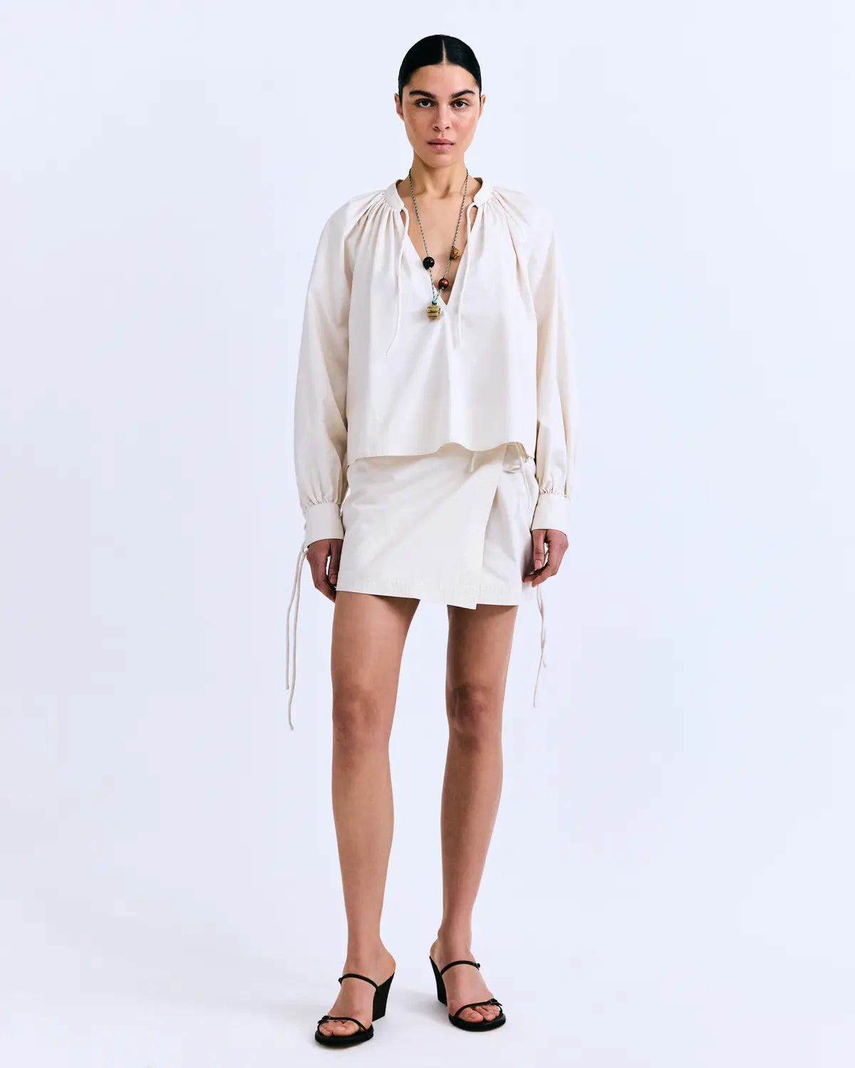 Layla Wrap Skirt full body front