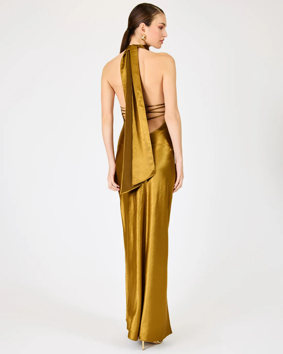 Barrett Maxi Dress full body back view on model