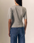 Willow Tee back view on model