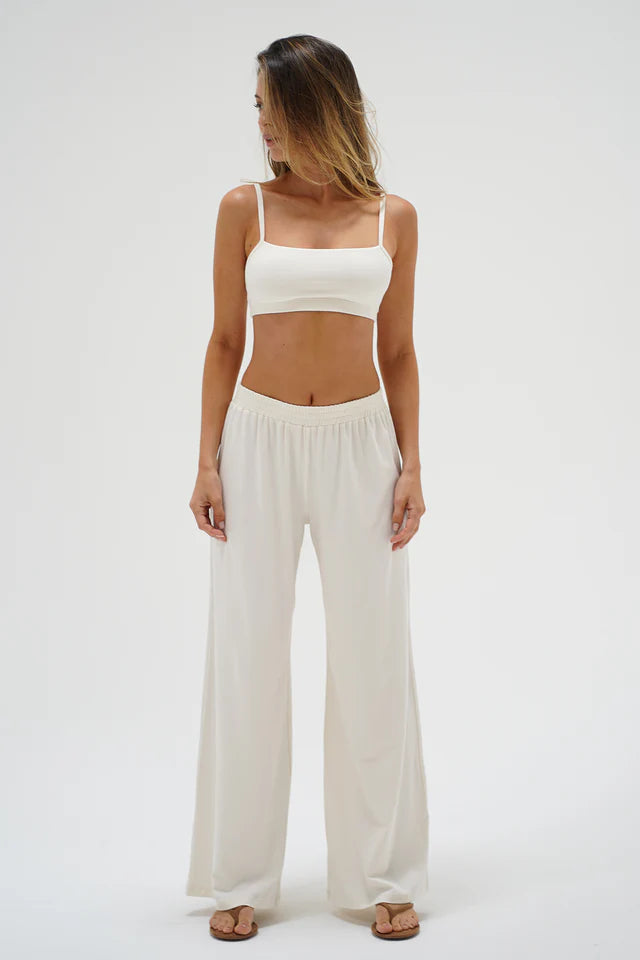 Base Spandex Jersey Pant full body front view on model