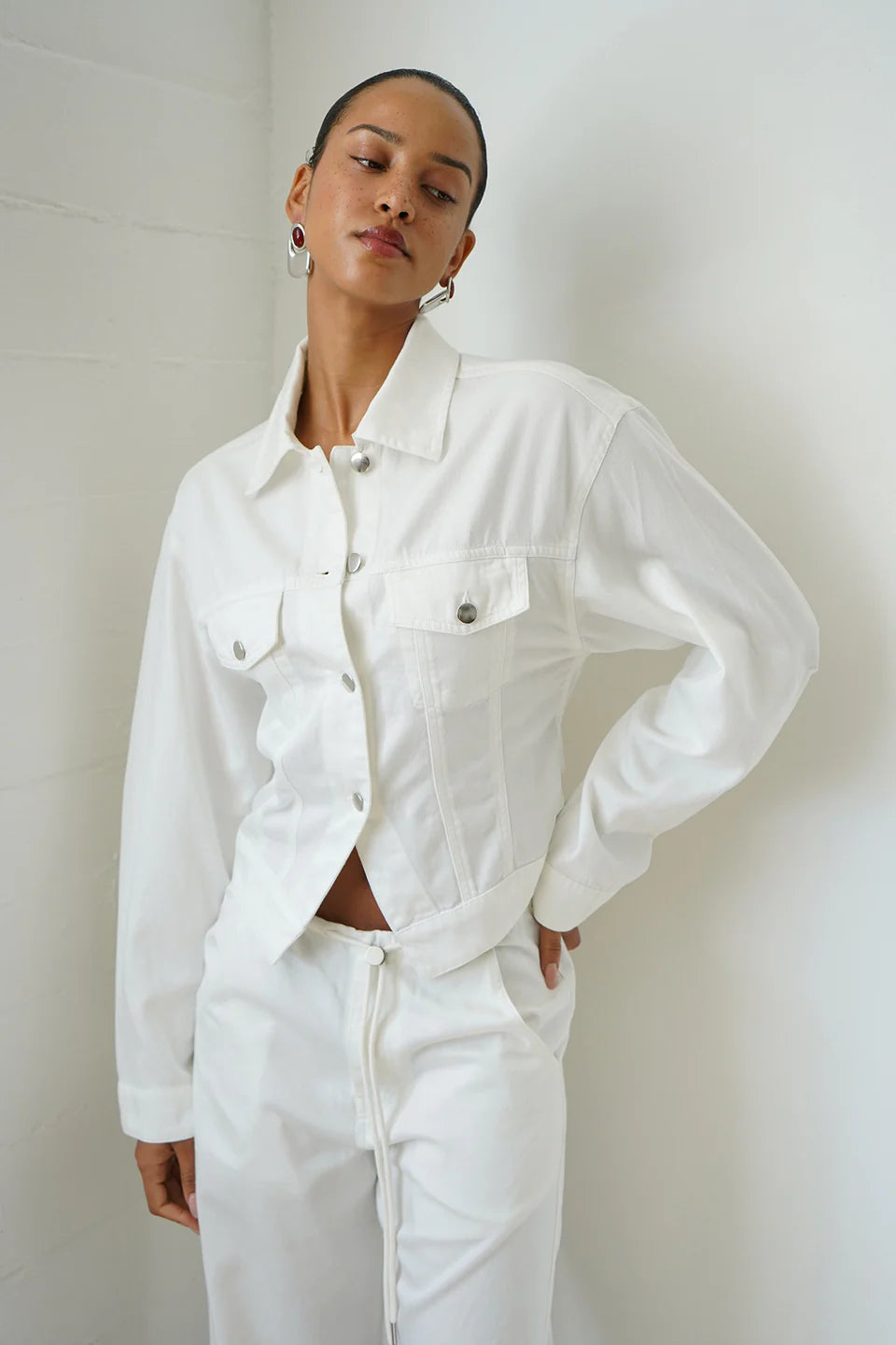 Edi Soft Denim Jacket front view