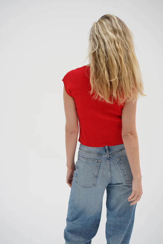 Millie Cap Sleeve Sweater back