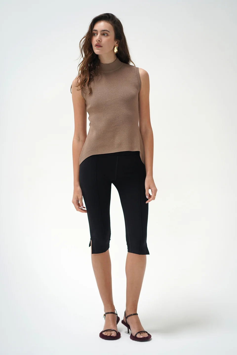 Pax Sleeveless Sweater full body front