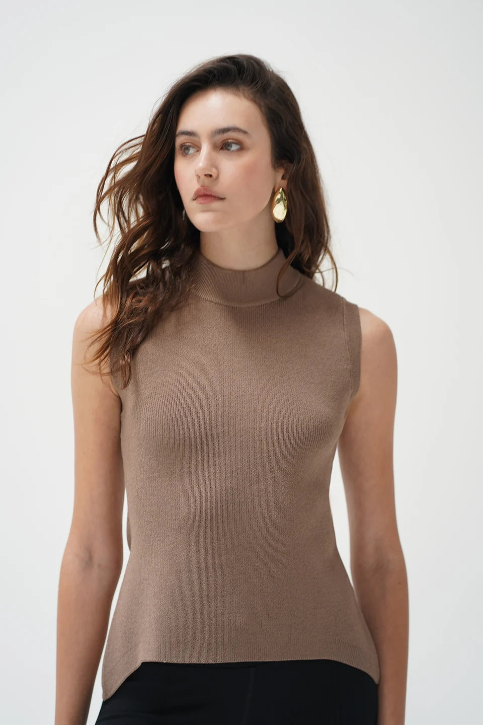 Pax Sleeveless Sweater front view