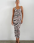 Safari Rib Timeless Tank Midi Dress front