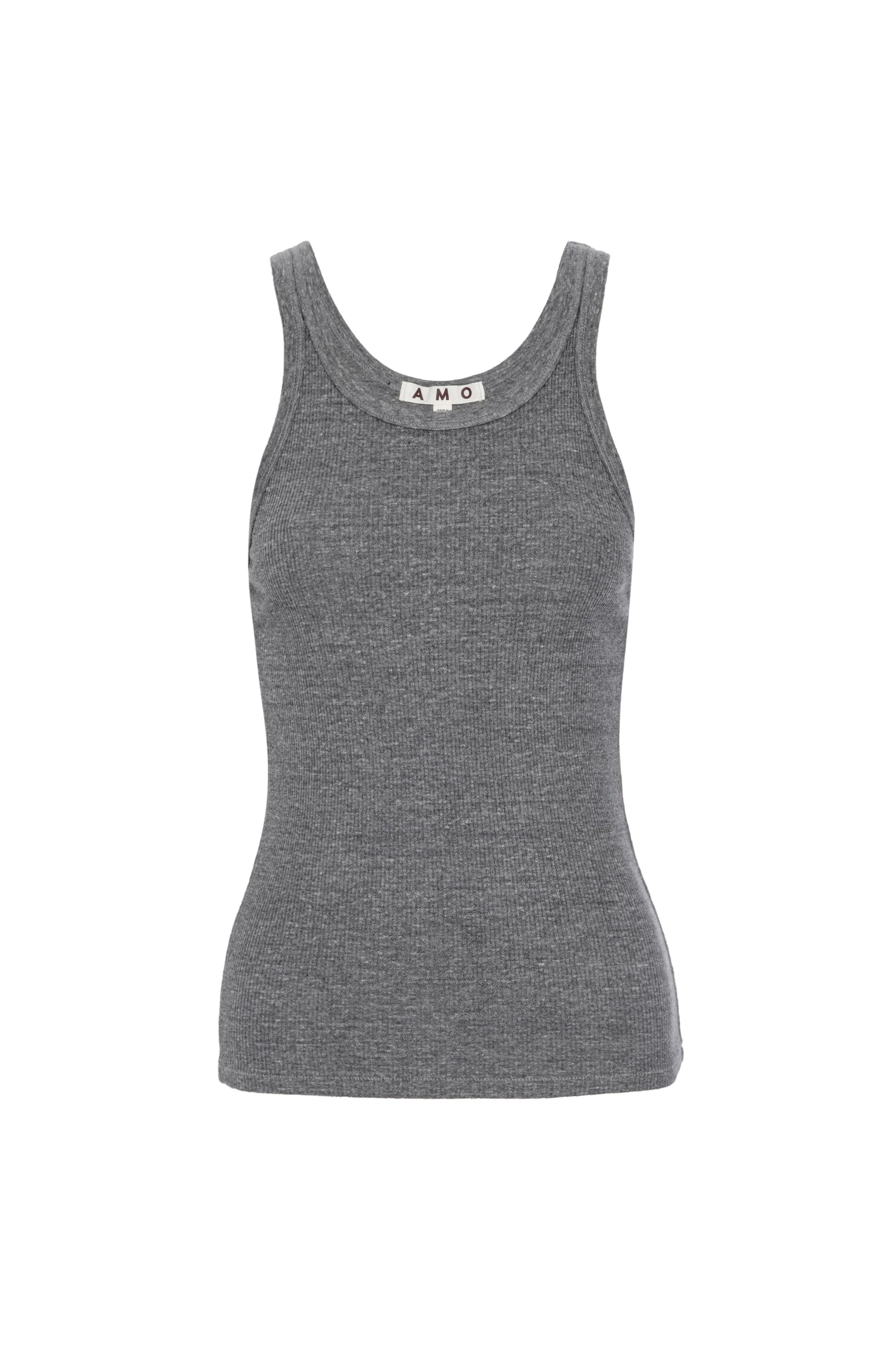 Gray tank top on a white background