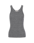 Gray tank top on a white background