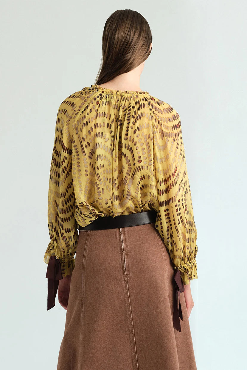 Cecile Top back view on model