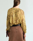 Cecile Top back view on model