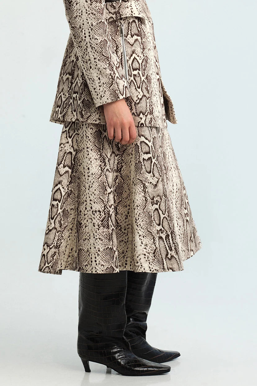 Aisha Skirt side view on model