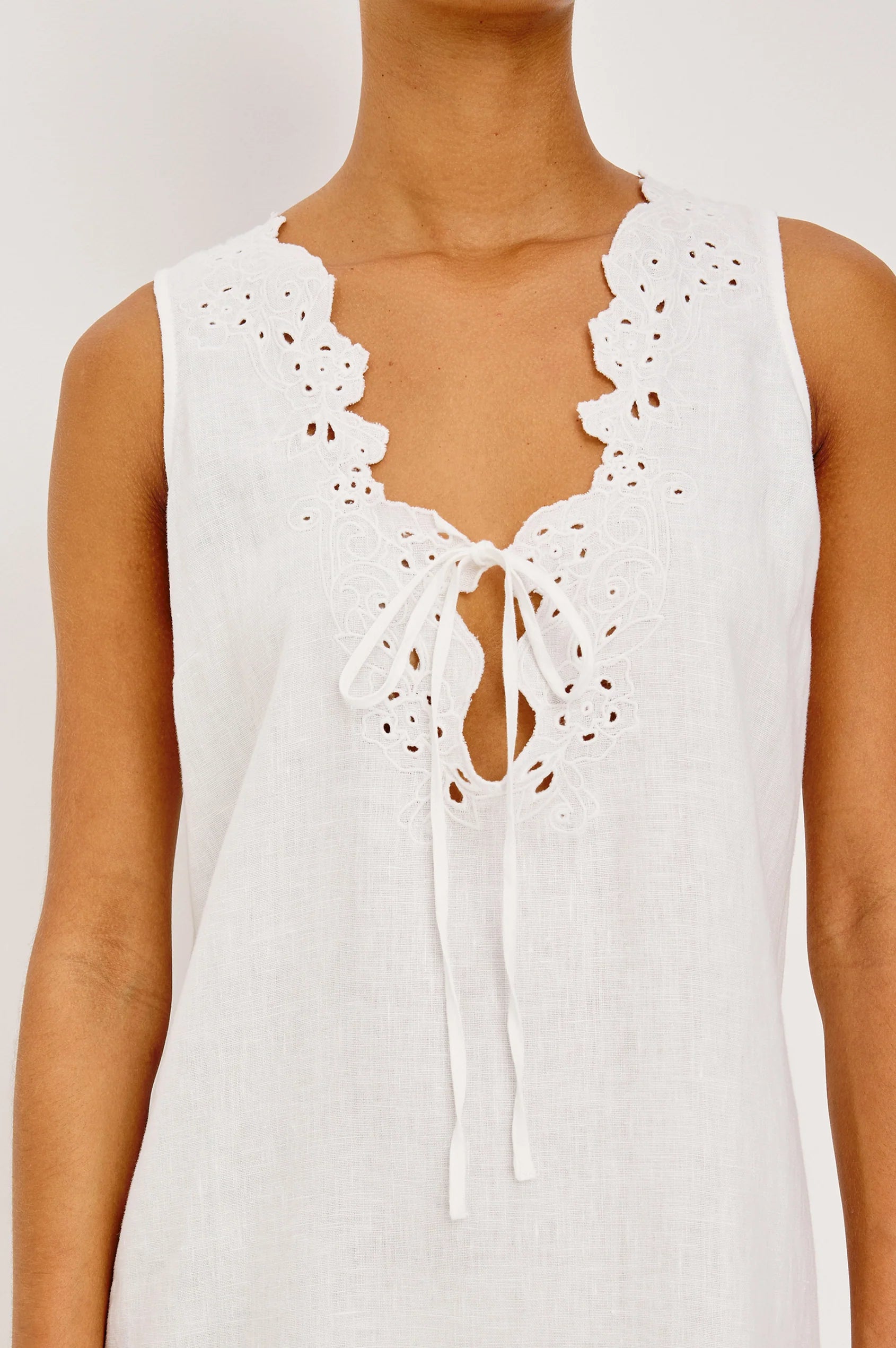 Lunetta Dress neckline detail