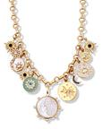 La Luna Charm Necklace close up charm detail