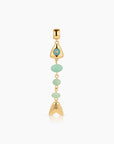 La Pez Chrysoprase Fish Bail front view without necklace