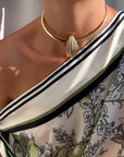 La Sirena Necklace in Gold on model