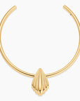La Sirena Necklace in Gold on white background
