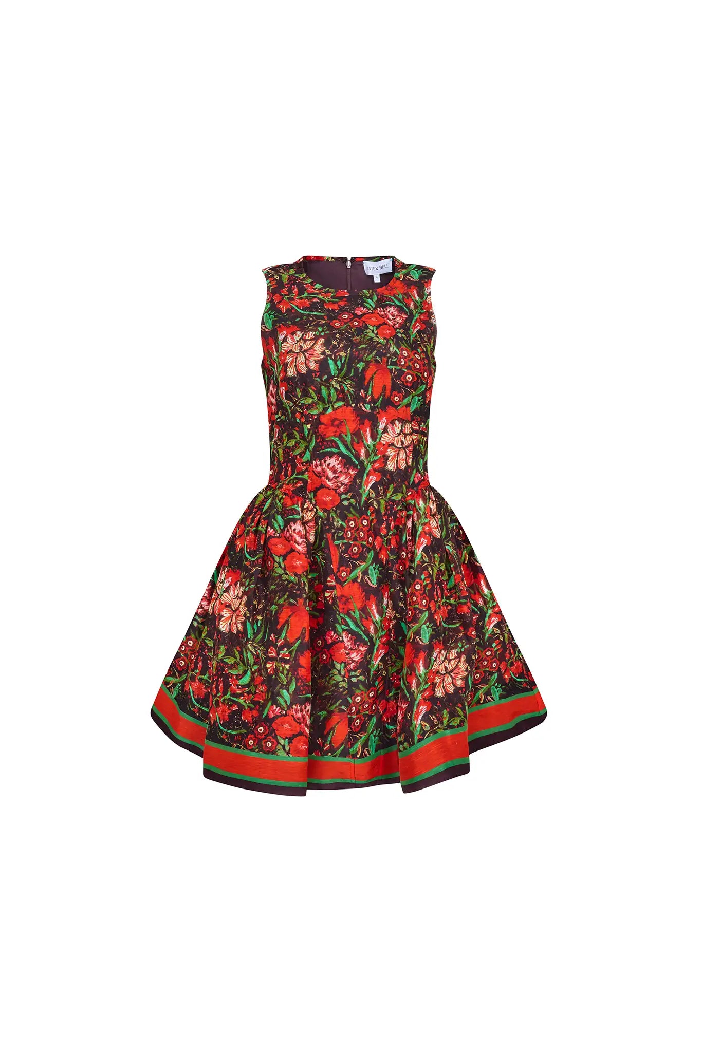 Layne Holiday Floral Mini Dress by itself