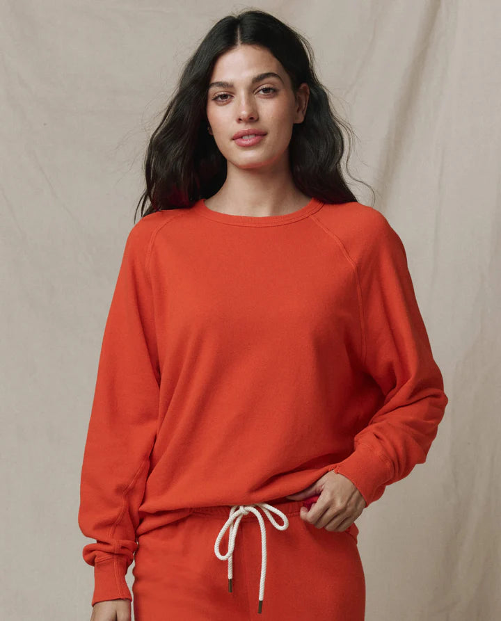 The College Sweatshirt in Persimmon front