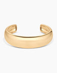 Lumi Cuff Bracelet in Gold front view on white background