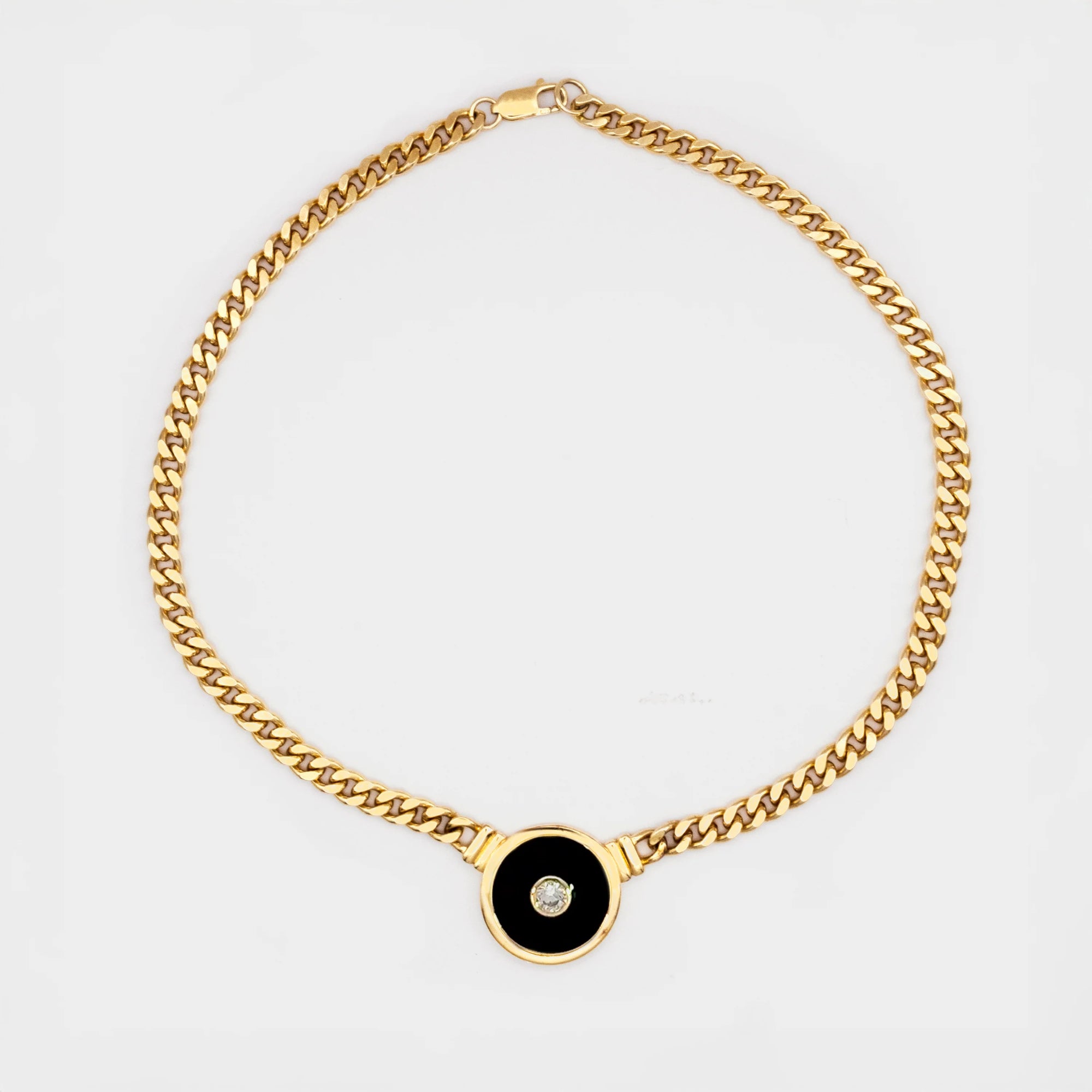 Luna Nera Pendant Necklace full view