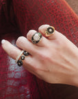 Luna Nera Eternity Band stacked