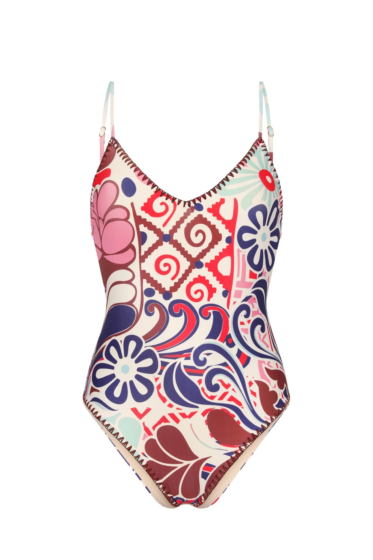 Marietta One Piece Punta Print by itself front
