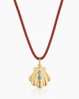 Maris Shell Clip on cord necklace