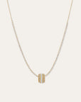 Martine Diamond Big Bead 14k Yellow Goldon petite diamond necklace