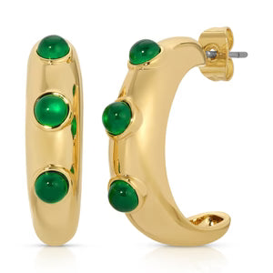 Marais Hoops Emerald Jade by itself
