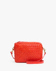 Midi Sac Bright Poppy Woven Diagonal by itself front view